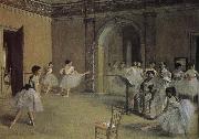 Edgar Degas Opera-s dry running hall oil painting